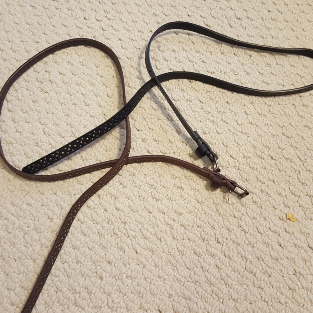 One black and one brown belt